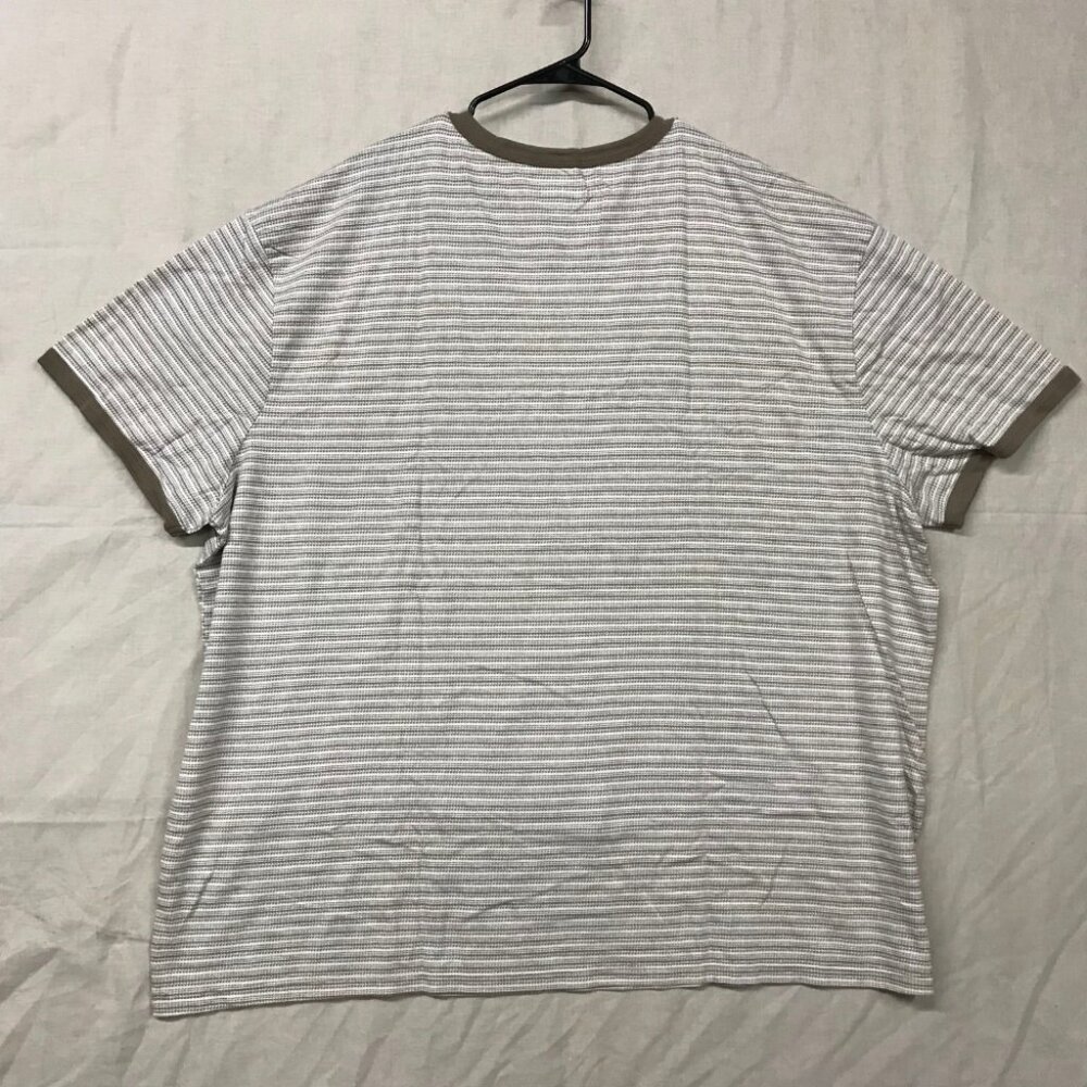 | Set of 12 Goodfellow & Co Mens 4XL Brown Short Sleeve Crew Neck T-Shirt Stripe - Picture 9 of 12